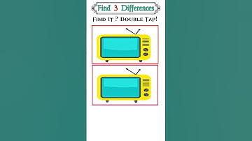 Find 3 Differences ! #new  #spotthedifference #puzzle