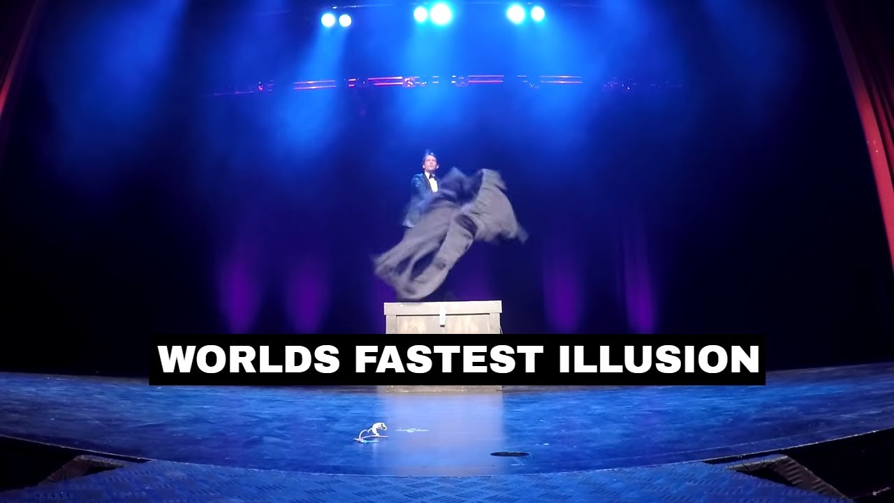 The worlds fastest magic illusion Metamorphosis illusion YouTube