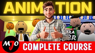 3D Animation Complete Course For Beginners 2024 | MJOC Video Kaise Banaye #animation