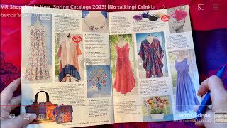 ASMR Shopping in New Spring Catalogs 2023! (No talking) Crinkly page turning and marking.