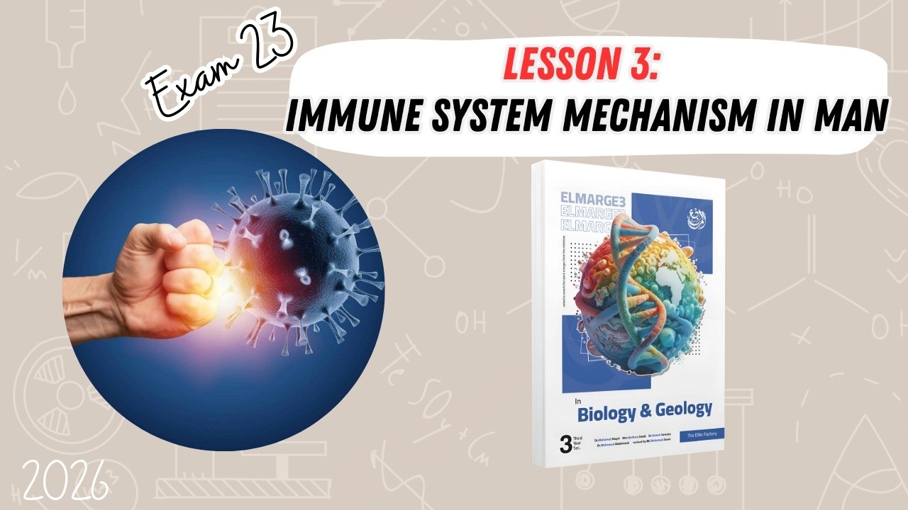 CHAPTER 4 | Lesson 3 | ELMARGE3 | Immune mechanisms in human (B) | Exam 23