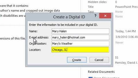 Microsoft PowerPoint: How to Create a Digital Signature and Add it to a Document