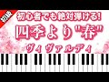 【入門〜初級】ヴィヴァルディ作曲「四季」より「春」ピアノ楽譜は説明欄からダウンロードできます♬