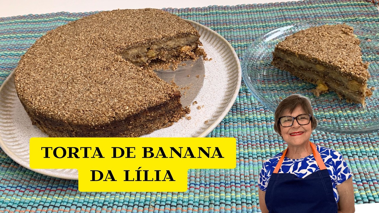 TORTA DE BANANA DA LÍLIA: FÁCIL, ECONÔMICA, Sem Farinha de Trigo e Sem Leite!