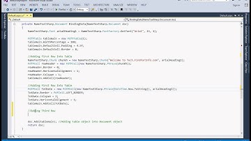 ItextSharp PdfGeneration