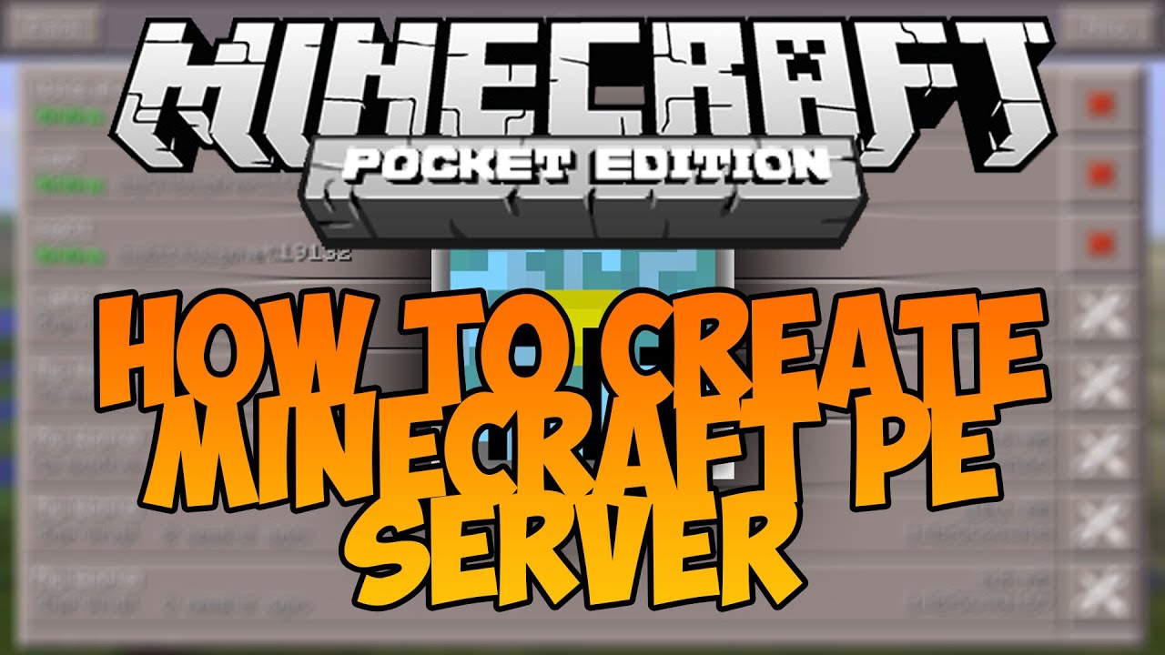 How to make server on minecraft pe