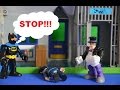 Batman Imaginext Police Station Evil Penguin Break Out!!! Pc Selby Full Story WOW