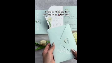 Mẫu thiệp cưới hoa tulip đẹp nhất, rẻ ngất #wedding #weddinginvitation #thiepcuoi #thieucuoihuyenanh