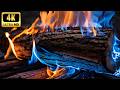 The Real Reason Blue Fireplace Flames Feel So Relaxing At Night | 4K Fire Ambience (12 Hours)