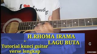 Melodi chord lagu rhoma irama buta dangdut cover guitar verse