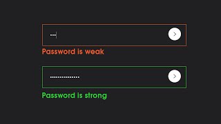 How To Show Password Strength Using HTML CSS And JavaScript on Website screenshot 4