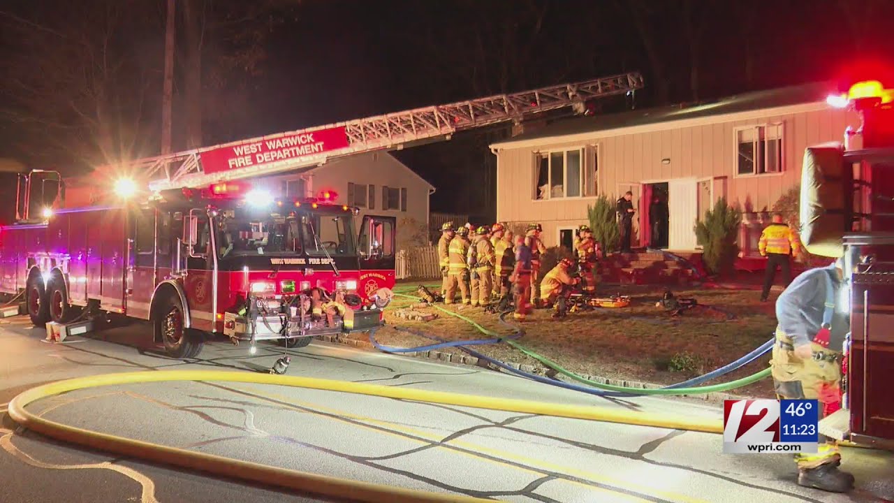 Ammunition detonates at West Warwick house fire - YouTube