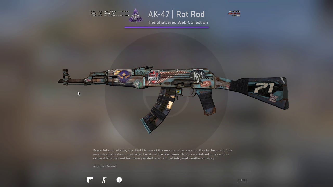 Ak-47 Rat Rod Minimal Wear(With exclusive stickers) - YouTube.