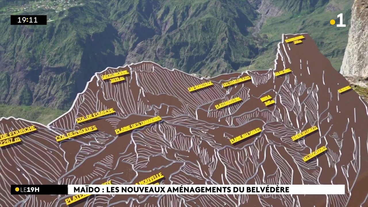 De nouveaux aménagements au belvédère du Maïdo, l’un des sites les plus fréquentés de La Réunion.
