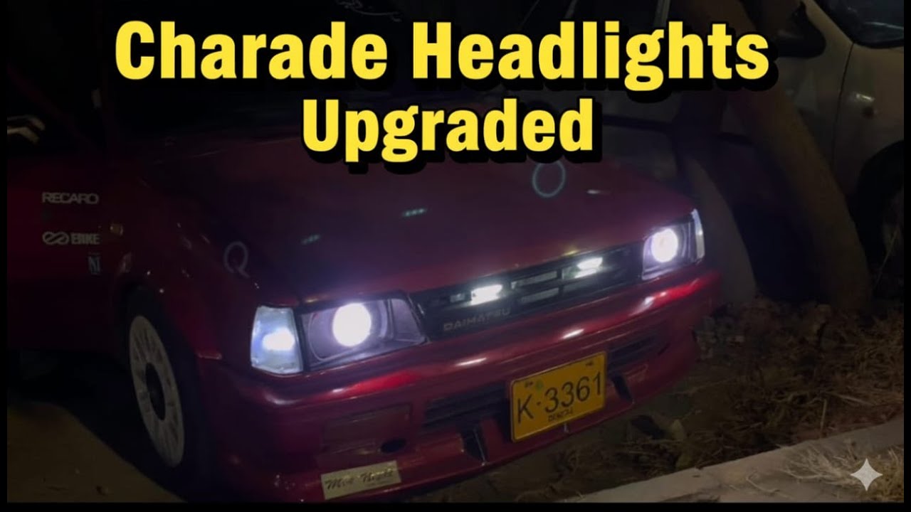 Charade Headlights Upgrade 🔥Japanese SMD Projector Installed 