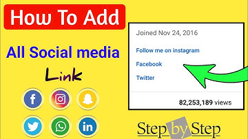 How To add Facebook ,Twitter Instagram link to Youtube channel Hindi  2020   |