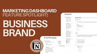 Walkthrough of the Brand Section of the CMO Dashboard