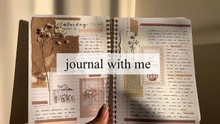 journal with me | aesthetic vintage spread☁️✨