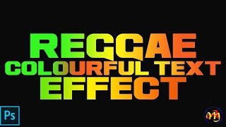 How to create a Reggae Colourful Text Effect in Photoshop screenshot 1