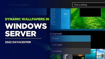 Hoe u een dynamische achtergrond in Windows Server 2022 configureert DataCenter verandert elke 10...