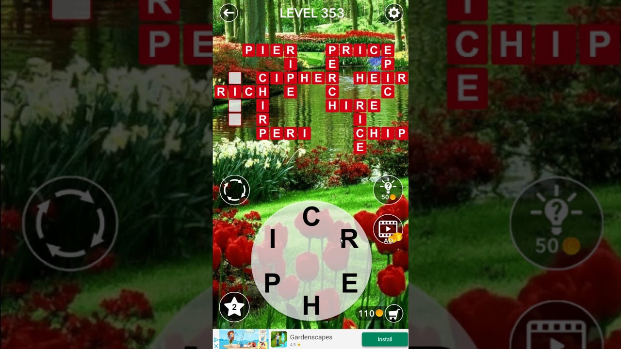 Word Crossword Search level 353