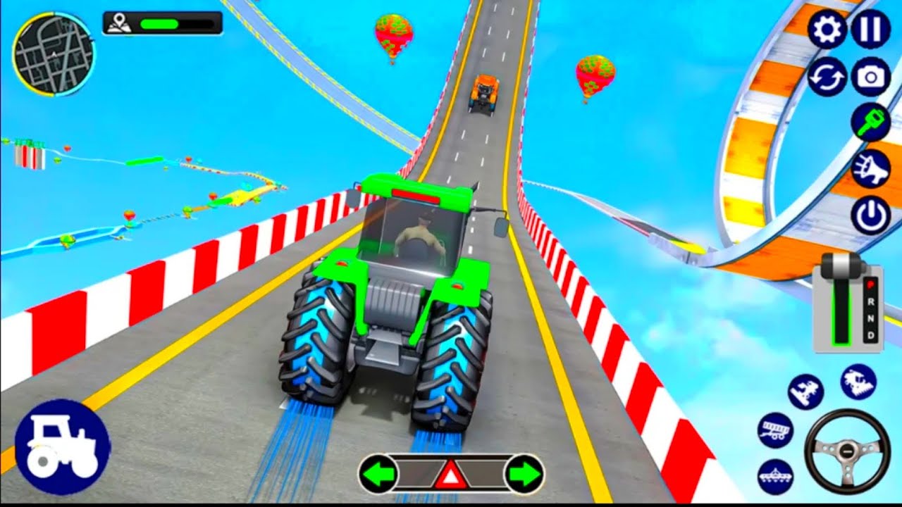 Tractor Stunt Wala Game । Mega Ramp Tractor Stunt 3D Game । Tractor Stunt Android Gameplay