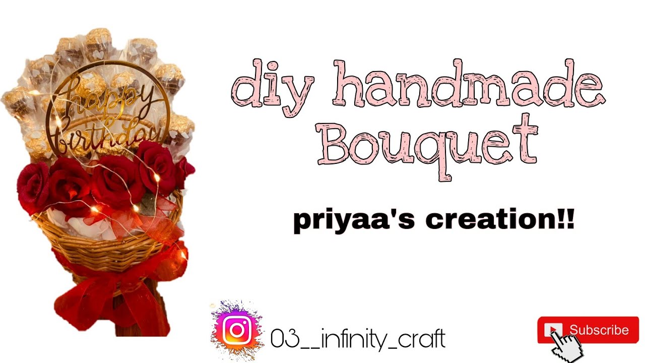 how to make feraro Bouquet diy handmade Bouquet |infinity craft| 