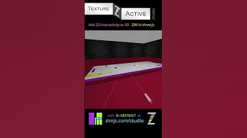 2D Physics on 3D surfaces in #threejs with #ZIMjs #TextureActive  #3D #VR #virtualreality