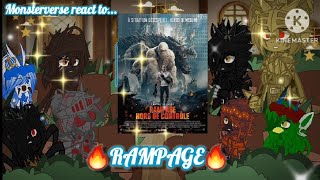 Monsterverse Kaijus React To 🔥Rampage🔥