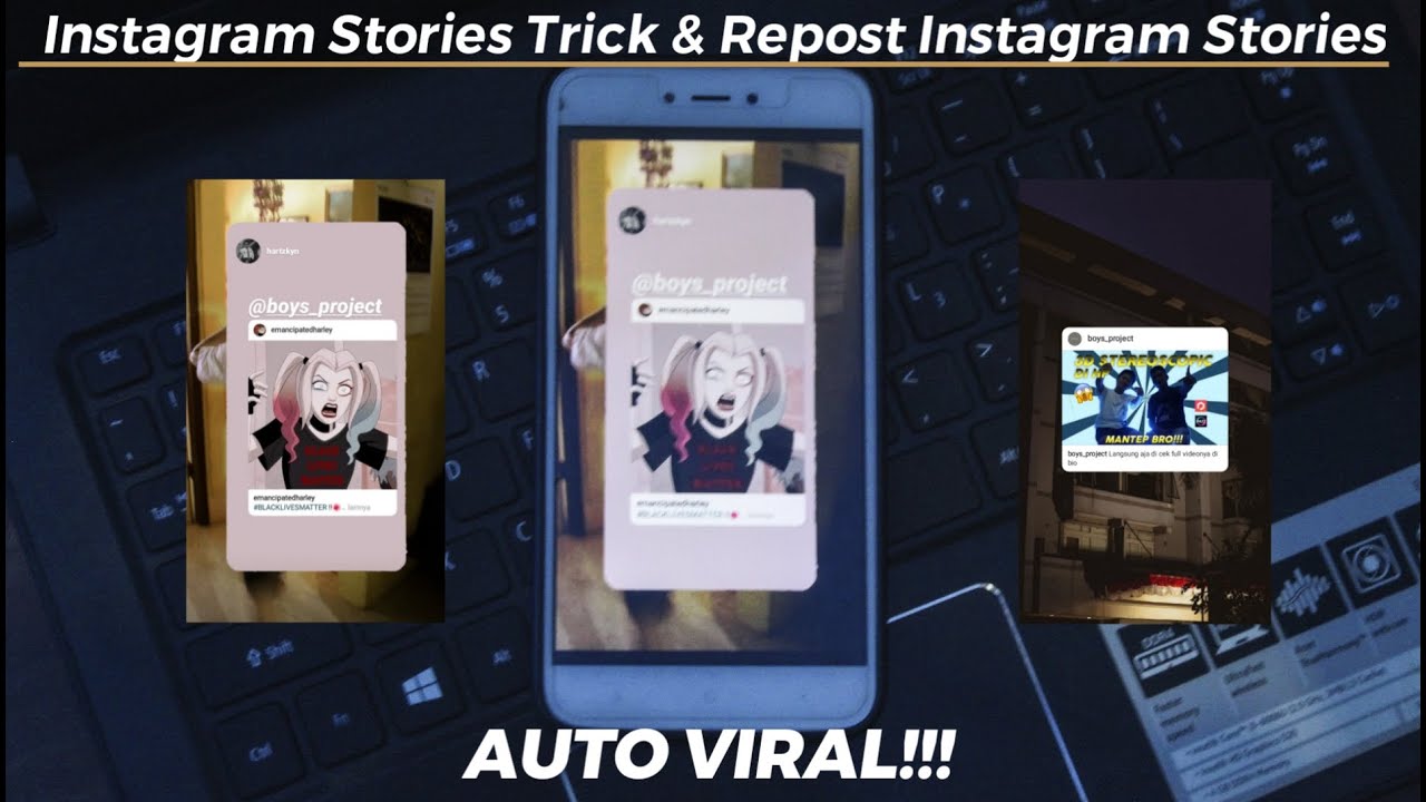 KEREN!!! INSTAGRAM STORIES TRICK, Repost instagram Story dengan
