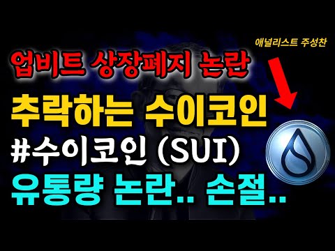 수이 SUI 유통물량 속이고 퍼드는 계속돌고 업비트 상장폐지 논란까지 수이 가격 전망 장투 가능할까 