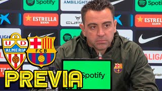 RUEDA PRENSA XAVI: ALMERIA v FC BARCELONA