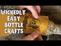 Spooky Trash-to-Treasure / Glass Bottle Halloween DIYS