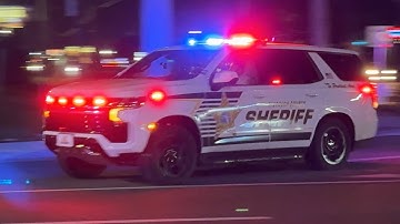 Urgent Response: Several HCSO Police Cars Respond Code 3 with Lights and Sirens