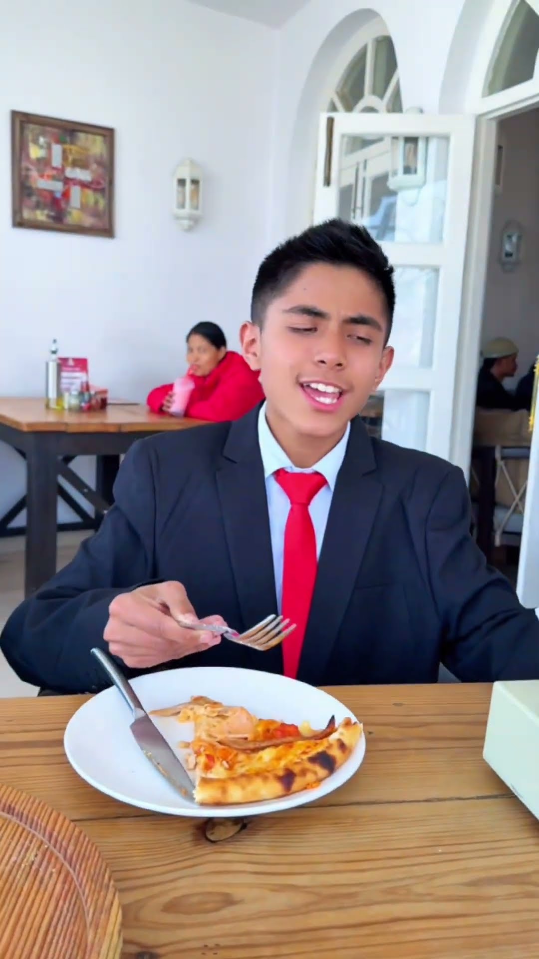 Delicious ?(My Mom Reaction) #momson #comedy #funny