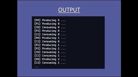 Multi Threaded Producer & Consumer Model Using POSIX Threads