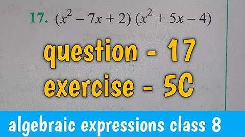 question - 17 | exercise-5C class 8th maths | S chand maths | composite maths | @NTRsolutions