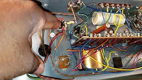 Replacing The Electrolytic Capacitors In A Hammond AO28 Preamplifier!!