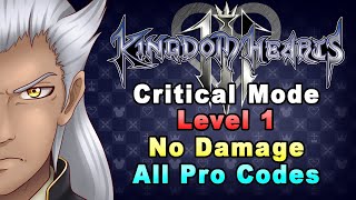 Kingdom Hearts III - Ansem Data No Damage (LV1 Critical Mode/All Pro Codes/Heavy Restrictions)