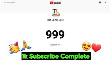 live🥳 1000 subscriber counting ? आज बहुत खुश हैं! | 1k Subscribers Complete | 1k subscriber count