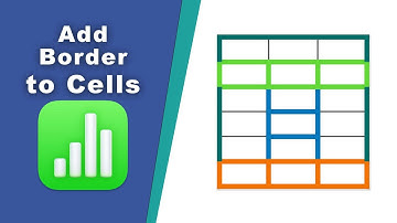How to add borders to cells in Apple Numbers (Spreadsheet) on Mac