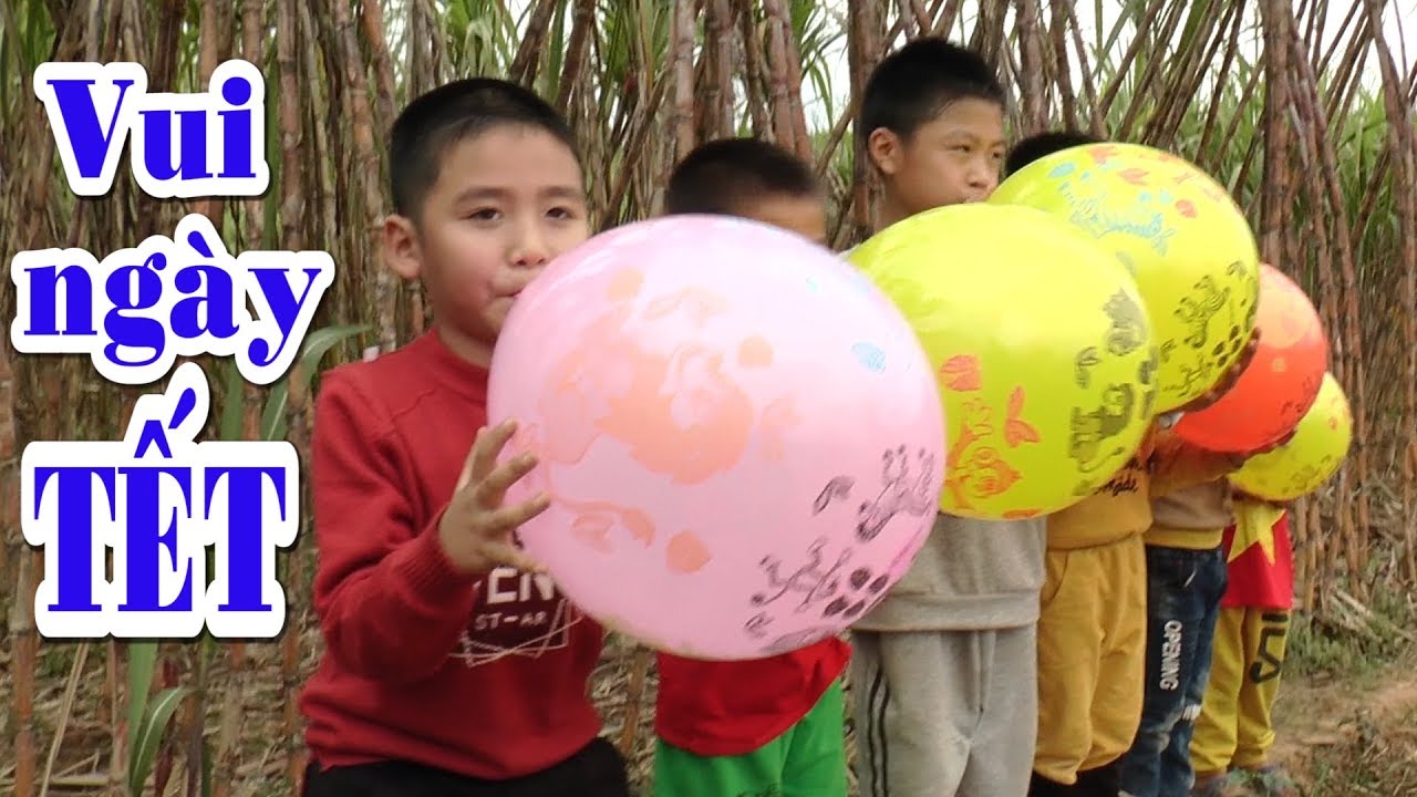 BÉ DƯƠNG VÀ CÁC BẠN NHỎ THỬ THÁCH THỔI BÓNG BAY - KÊNH EM BÉ