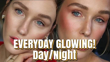 EASY EVERYDAY HEALTHY GLOW MAKEUP | NICE SKIN | NATURAL FRECKLES | AESTHETIC day to night