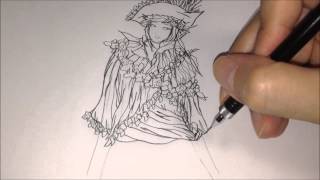 Fashion Design Underdrawing2014-27ALL ファッションデザイン下描き2014-27ALL