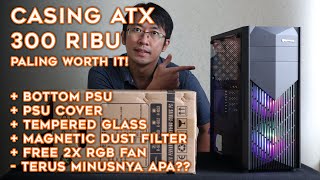 Casing PC budget 300 ribu terbaik!? - PowerUp Raptor Black Strike R-1650 review
