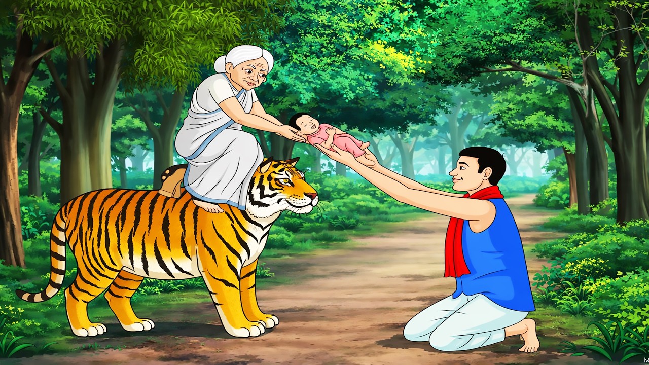 জঙ্গলে কুড়িয়ে পাওয়া কন্যা । Rupkothar golpo। Bengali Moral Stories Cartoon। Bangla Golpo। নীল চাদ