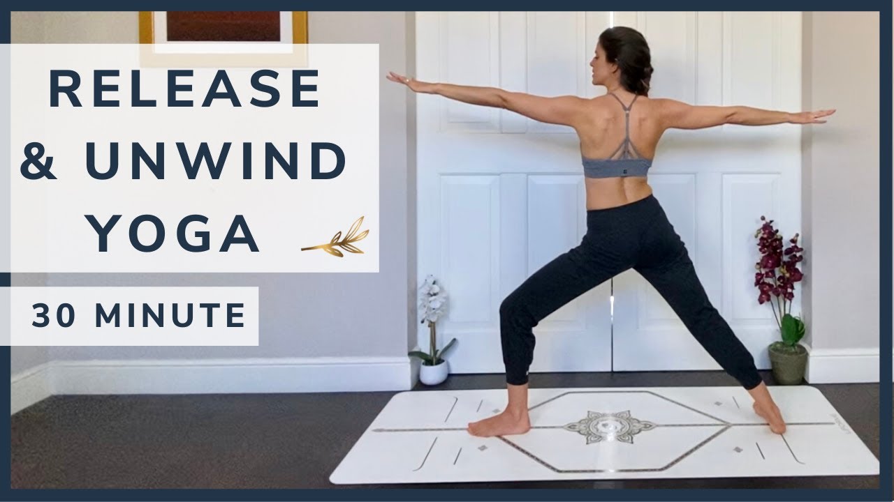 30 MINUTE RELEASE & UNWIND YOGA FLOW | Hannah Barrett Yoga - YouTube