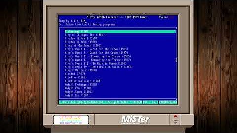 Total Dos Launcher - MiSTer FPGA - ao486 DOS
