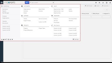VTiger 7 Advanced Menu Manager (Extension)