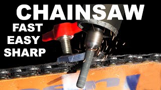 CHAINSAW SHARPENING STUPID EASY! No sweating!